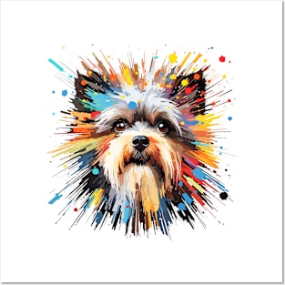 Yorkshire Terrier Dog Pet World Animal Lover Furry Friend Abstract Posters and Art